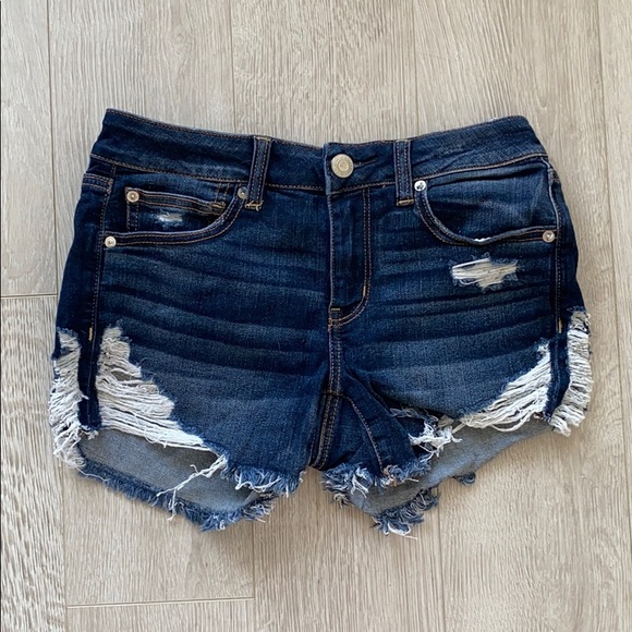 American Eagle Ripped Denim Shorts - Picture 1 of 2